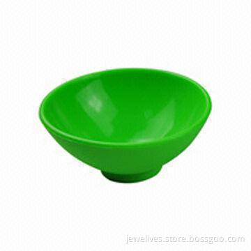 Wide opening silicone kid's bowls